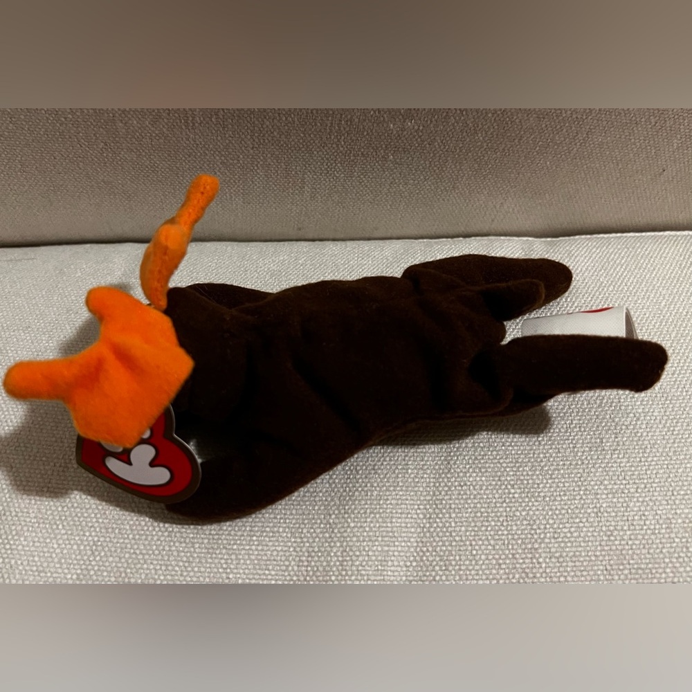 McDonald’s Mini TY Chocolate The Moose #4 Teenie Beanie Baby 1993/1996 Tush Tag